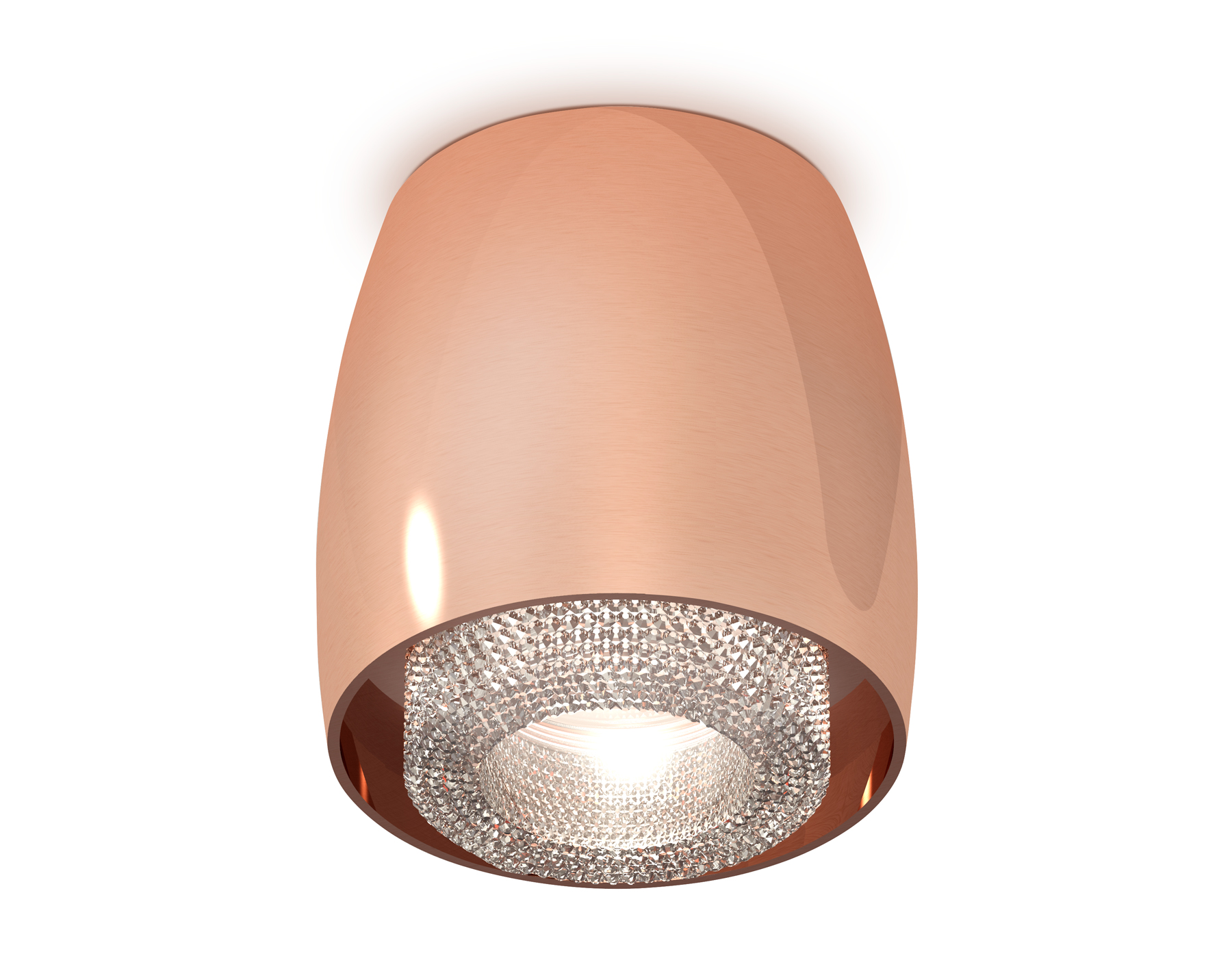 Ambrella Комплект накладного светильника с композитным хрусталем XS1144010 PPG/CL золото розовое полированное/прозрачный MR16 GU5.3 (C1144, N7191) фото