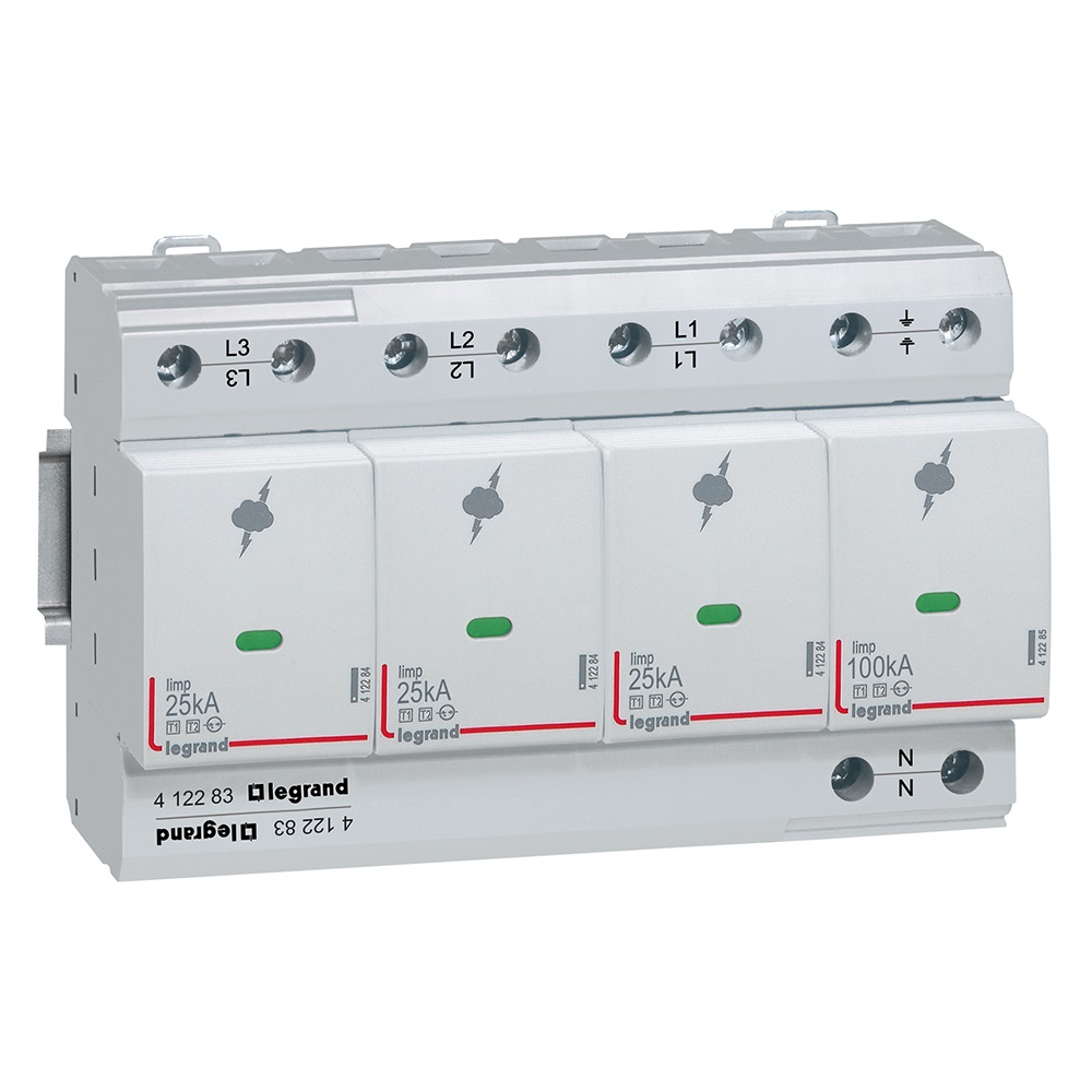 Legrand  Устройство защиты от перенапряжения  УЗИП T1 25kA 3P+N сигн.конт. фото
