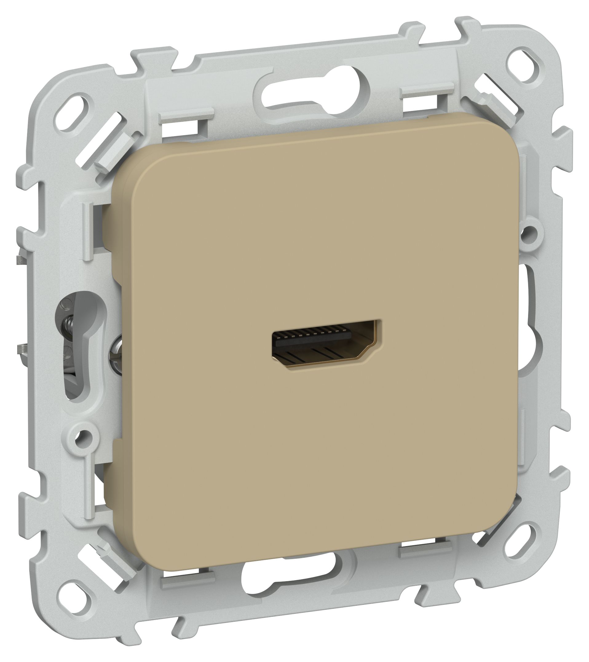 IEK FLITE Хаки Розетка HDMI фото