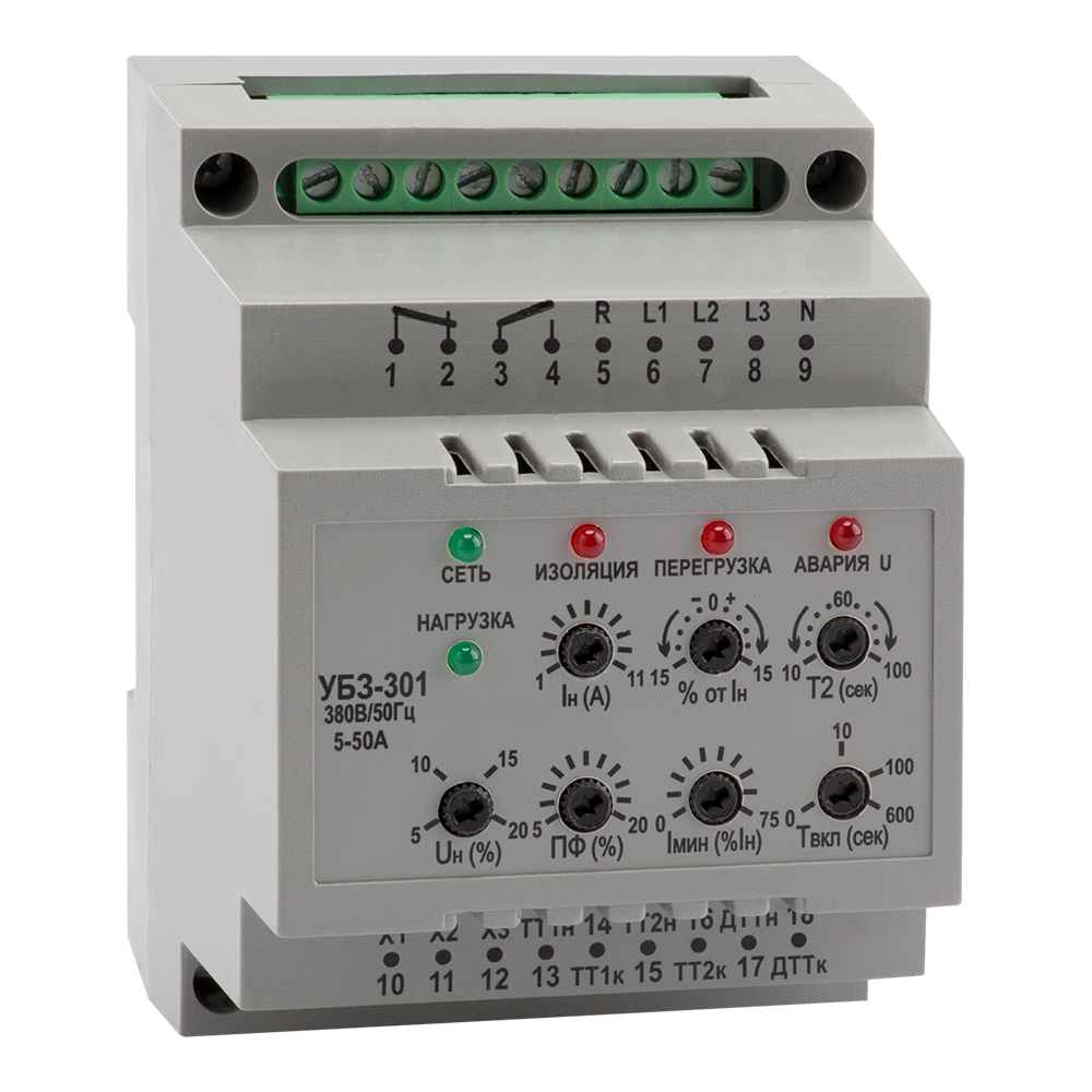 КЭАЗ Реле защиты двигателя OptiDin УБЗ-301-10-100-УХЛ3.1. фото