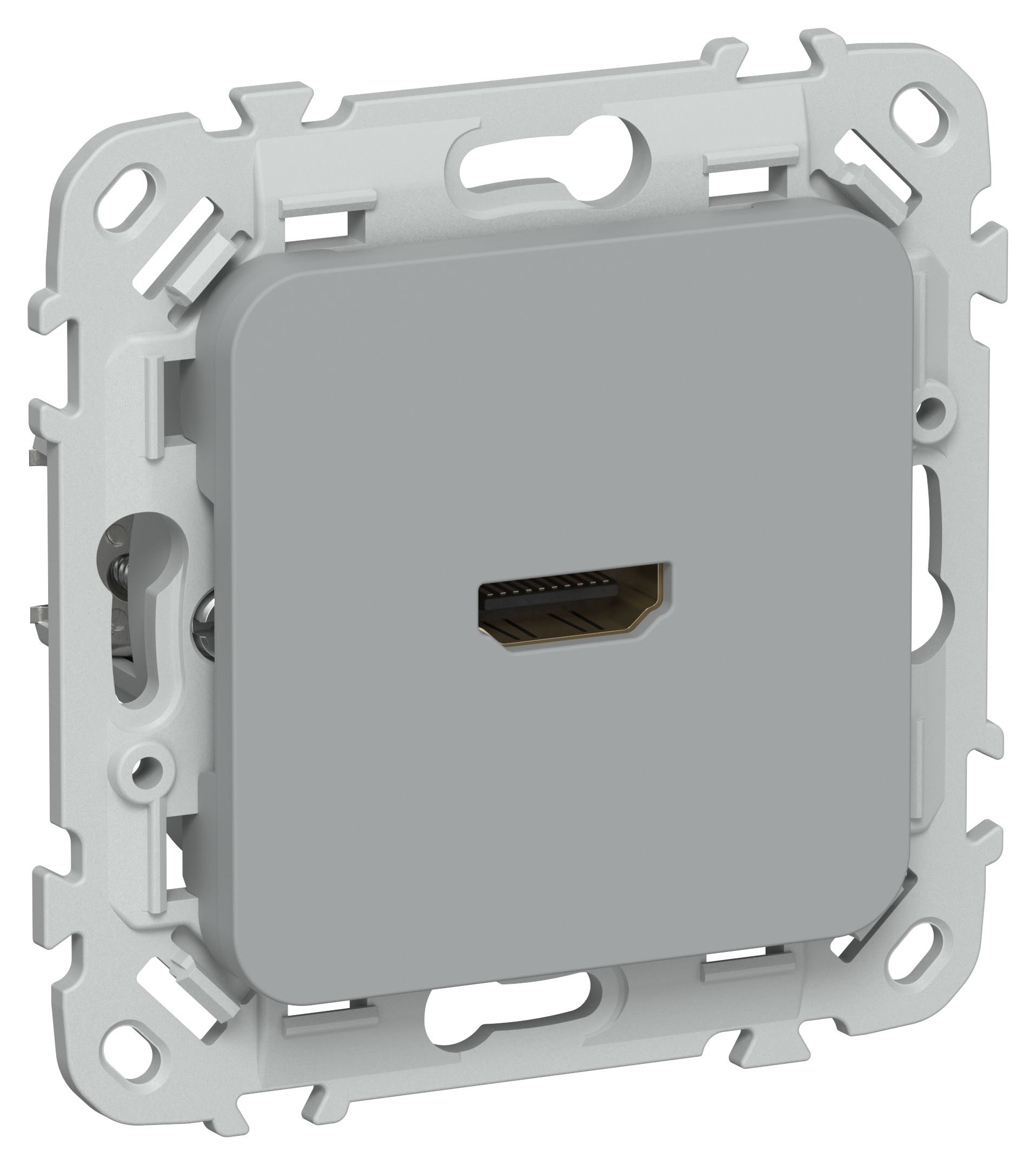 IEK FLITE Серый Розетка HDMI фото