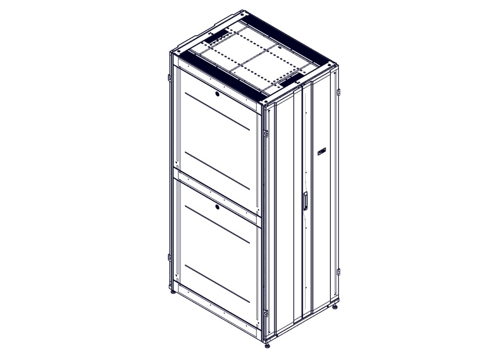 Systeme Electric Шкаф Systeme Electric, серия Uniprom, 48U-800/1070, боковые панели 4шт, черный фото