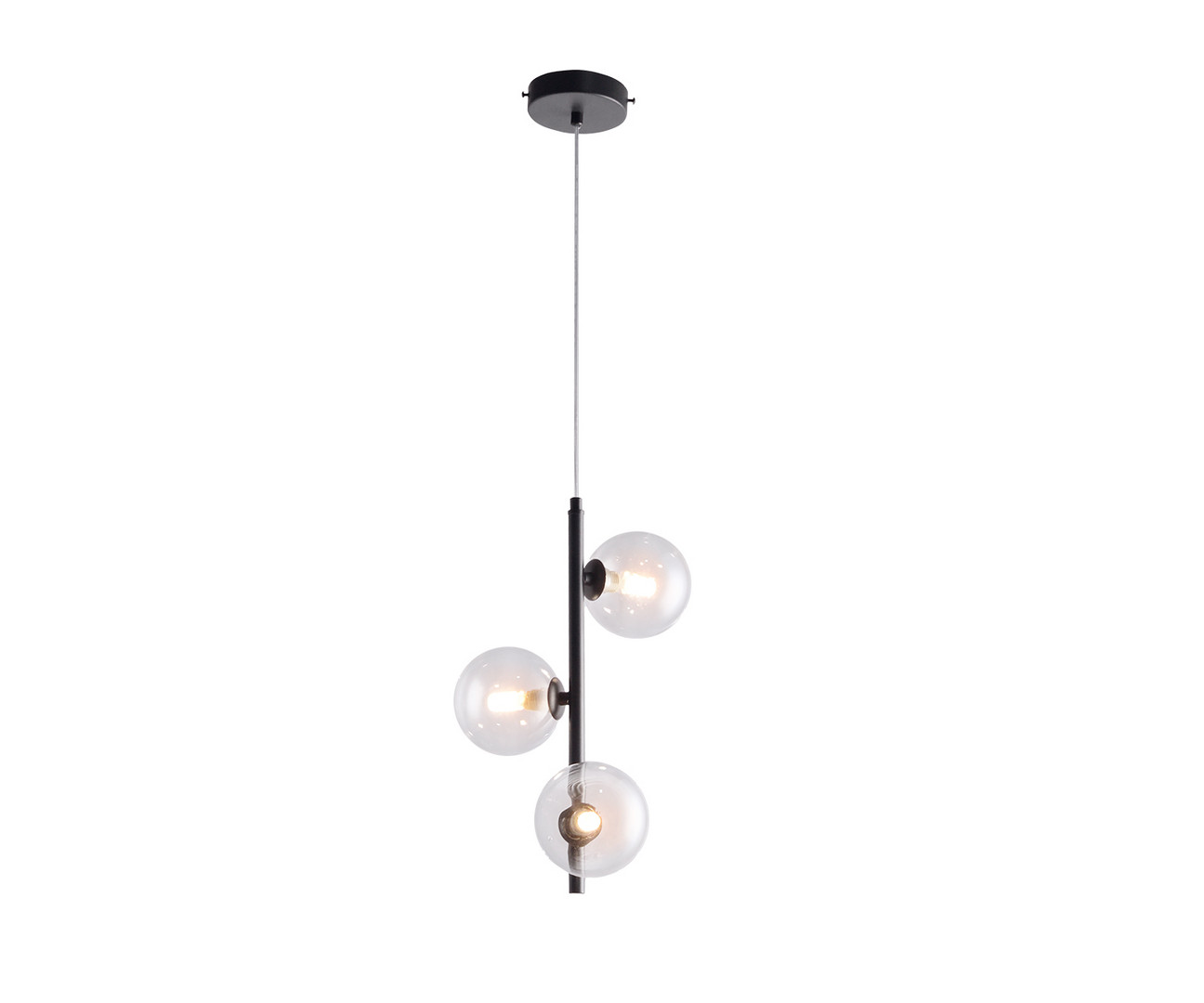 Kink Light 09408-3A,19 Подвес Иона черный d20 h138 G9 3*5W (4000K) (Led лампы в комплекте 4000К) фото