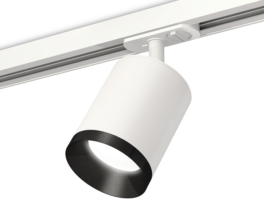 Ambrella Комплект трекового светильника XT7421002 SWH/PBK белый песок/черный полированный MR16 GU5.3 (A2536, C7421, N7031) фото