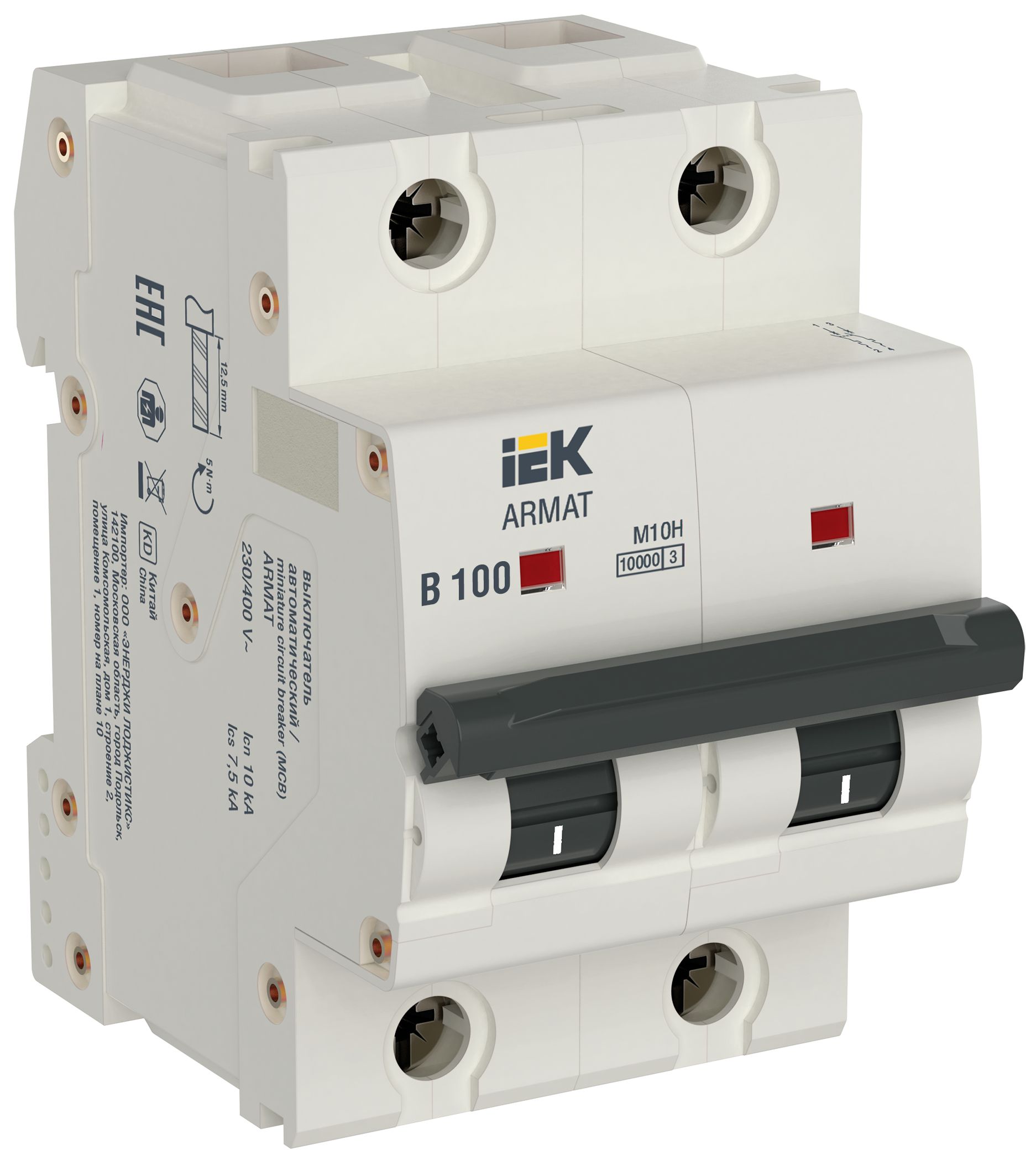 IEK ARMAT Авт. выкл. M10H 2P B 100A фото