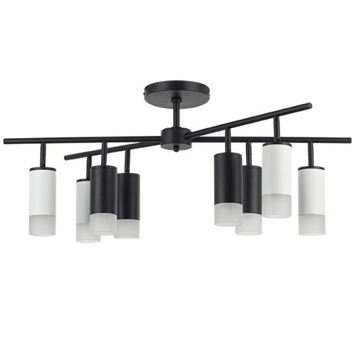 Lightstar LR7283643741 Люстра RULLO 8х50W GU10 ЧЕРНЫЙ/БЕЛЫЙ (571728+214437-4+214436-4+202431-8), шт фото