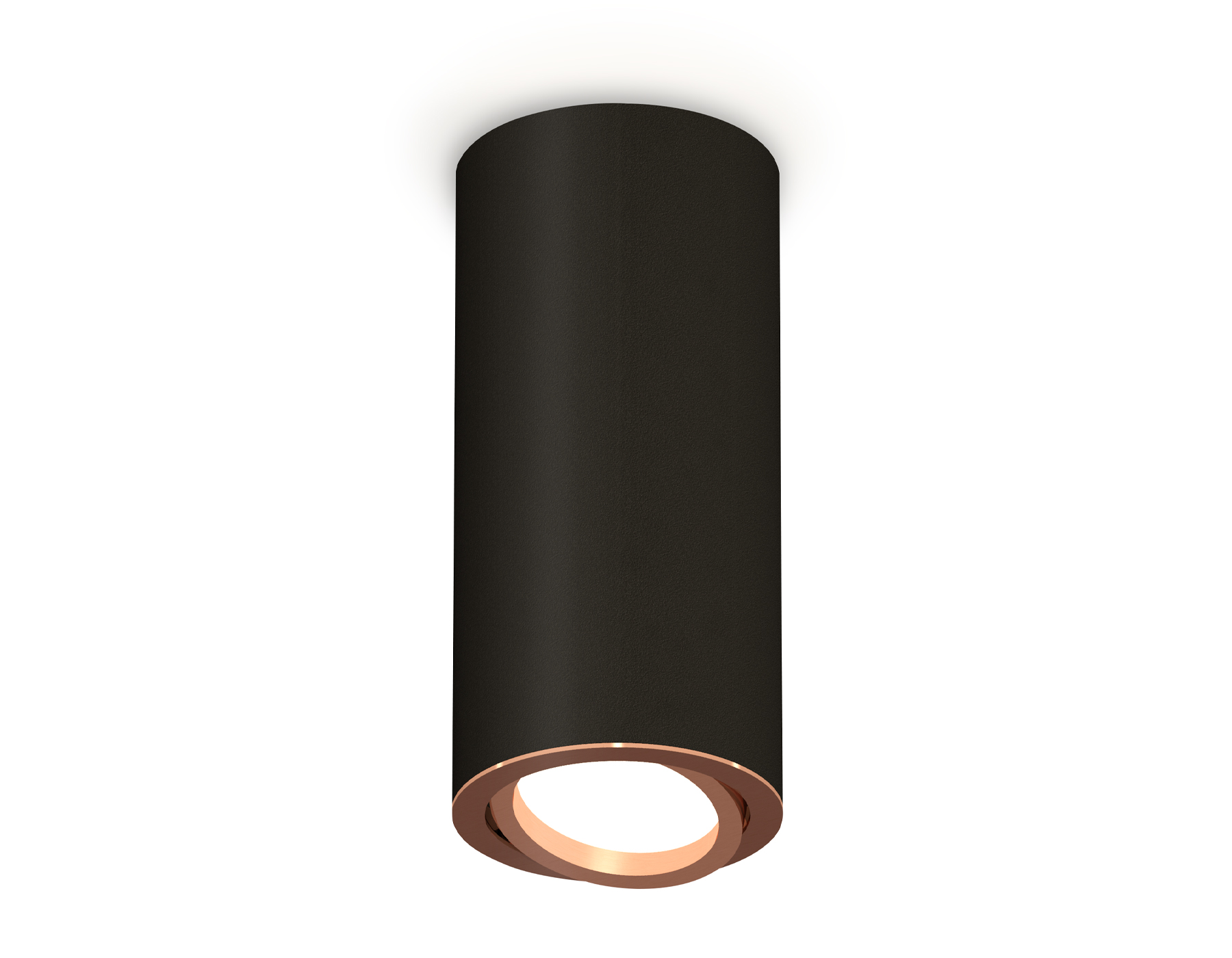Ambrella Комплект накладного светильника XS7443005 SBK/PPG черный песок/золото розовое полированное MR16 GU5.3 (C7443, N7005) фото