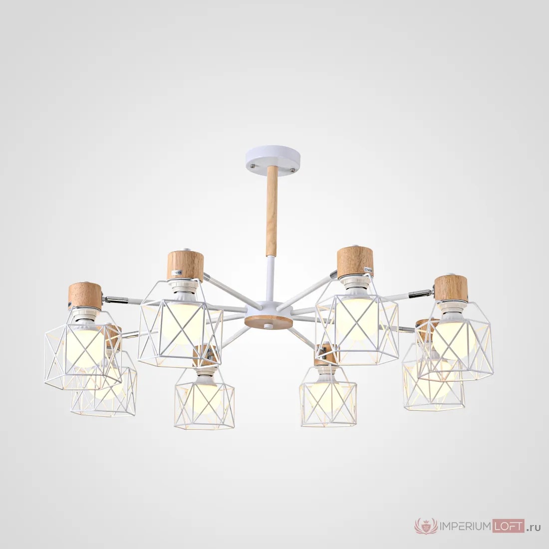 ImperiumLoft Потолочная люстра CORF B3 White 8 lamps фото
