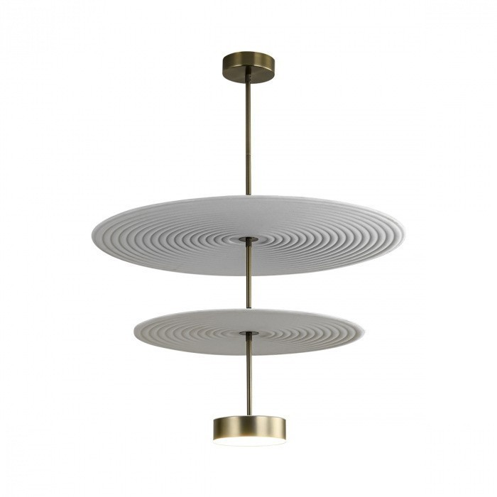 Odeon Light 7035/20CA L-VISION ODL25 Потолочный светильник металл/фетр/акрил/бронза/белый/серый IP20  1*20W 3000K 220V FELT фото