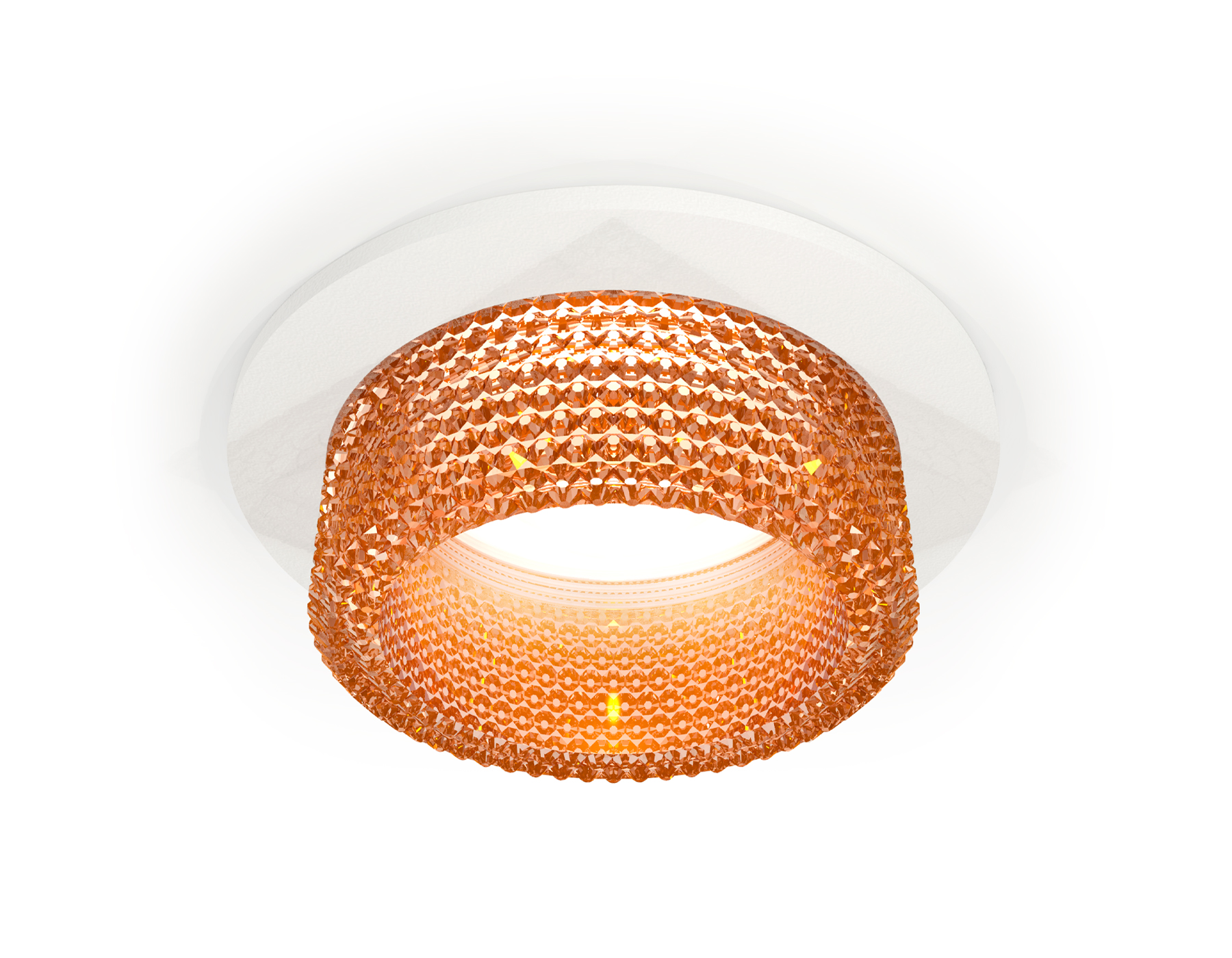 Ambrella Комплект встраиваемого светильника с композитным хрусталем XC6512044 SWH/CF белый песок/кофе MR16 GU5.3 (C6512, N6154) фото