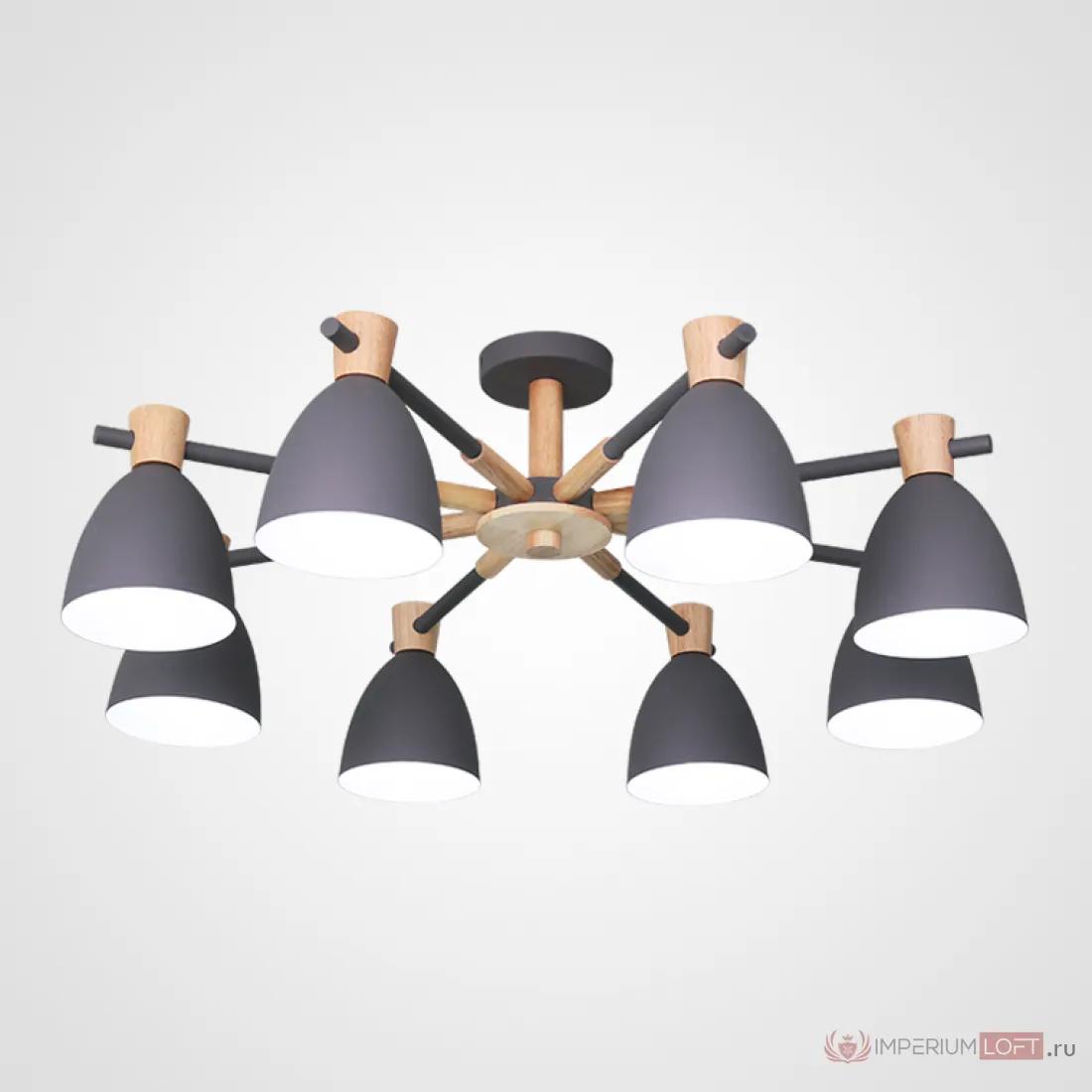 ImperiumLoft Потолочная люстра FOLKE 8 Gray фото