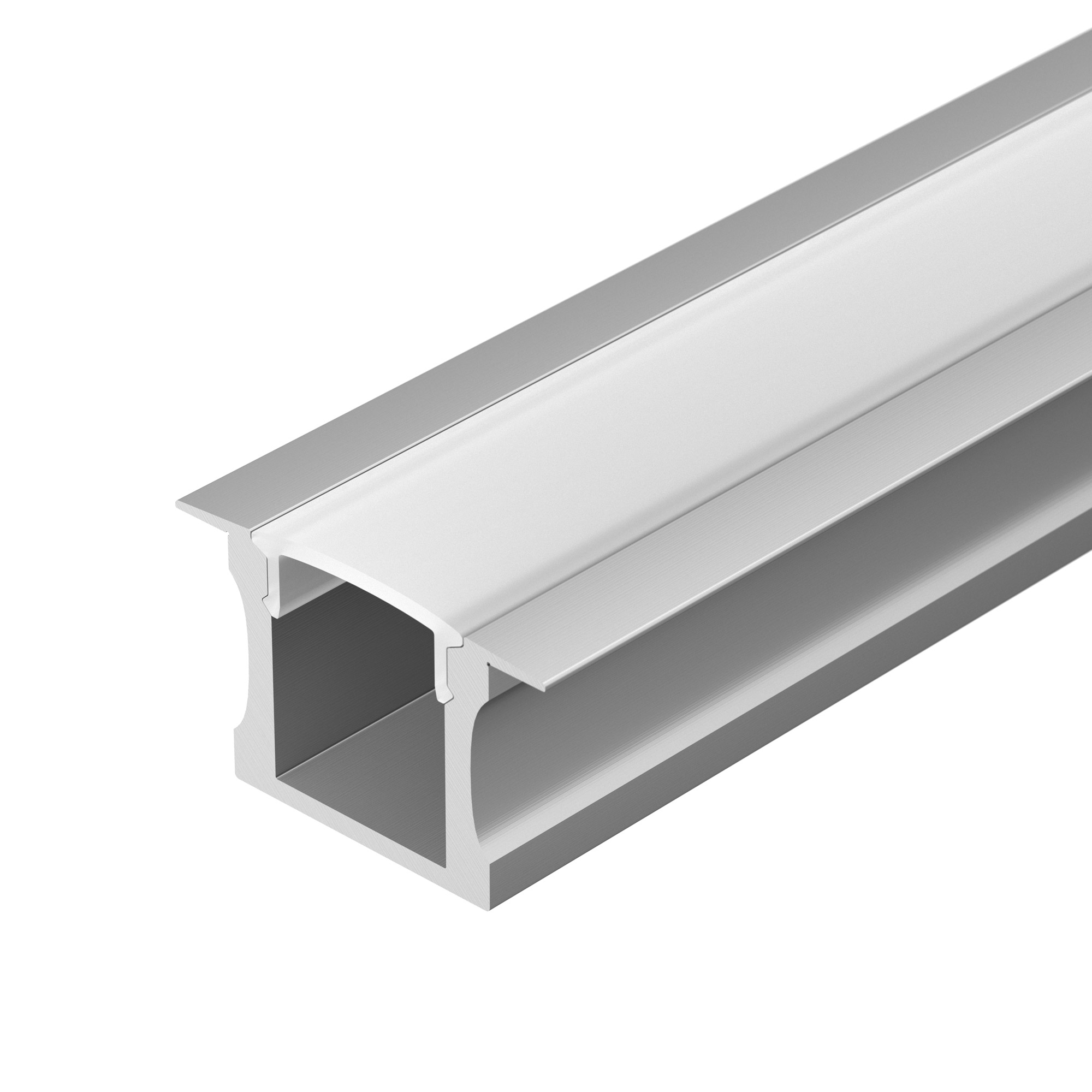 Arlight Профиль с экраном ALU-SLIM-H15-F-2000 ANOD+FROST (Алюминий) фото