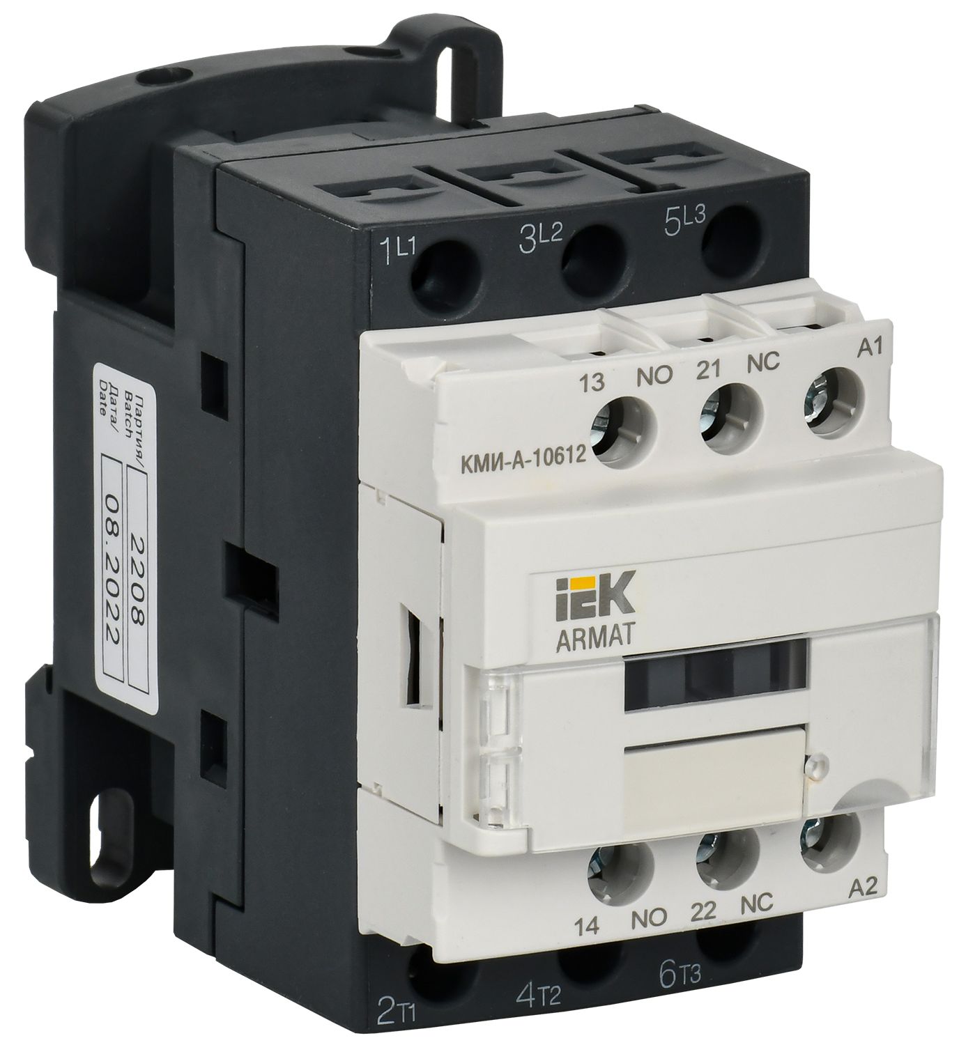 IEK ARMAT Контактор КМИ-А-10612 LC1D 6А 36В/АС3 1НО/1НЗ фото