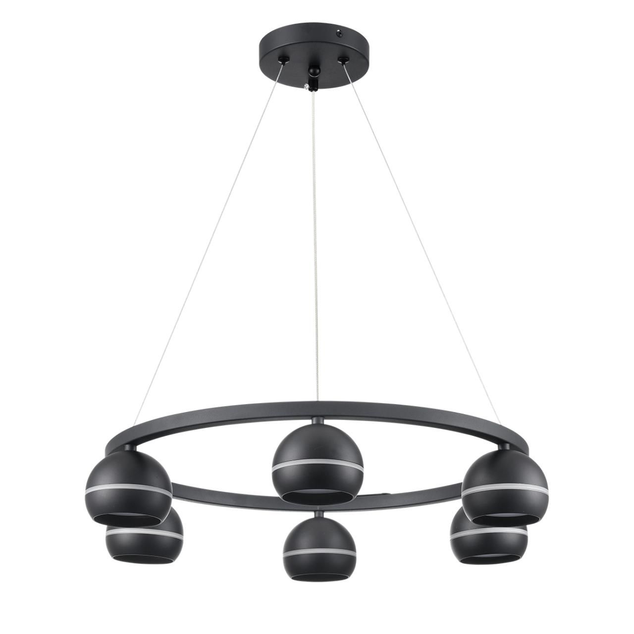 Lumion 8242/6 COMFI LN25 черный металл Светильник подвесной LED GX53 6*7W 220V LUAZANA фото