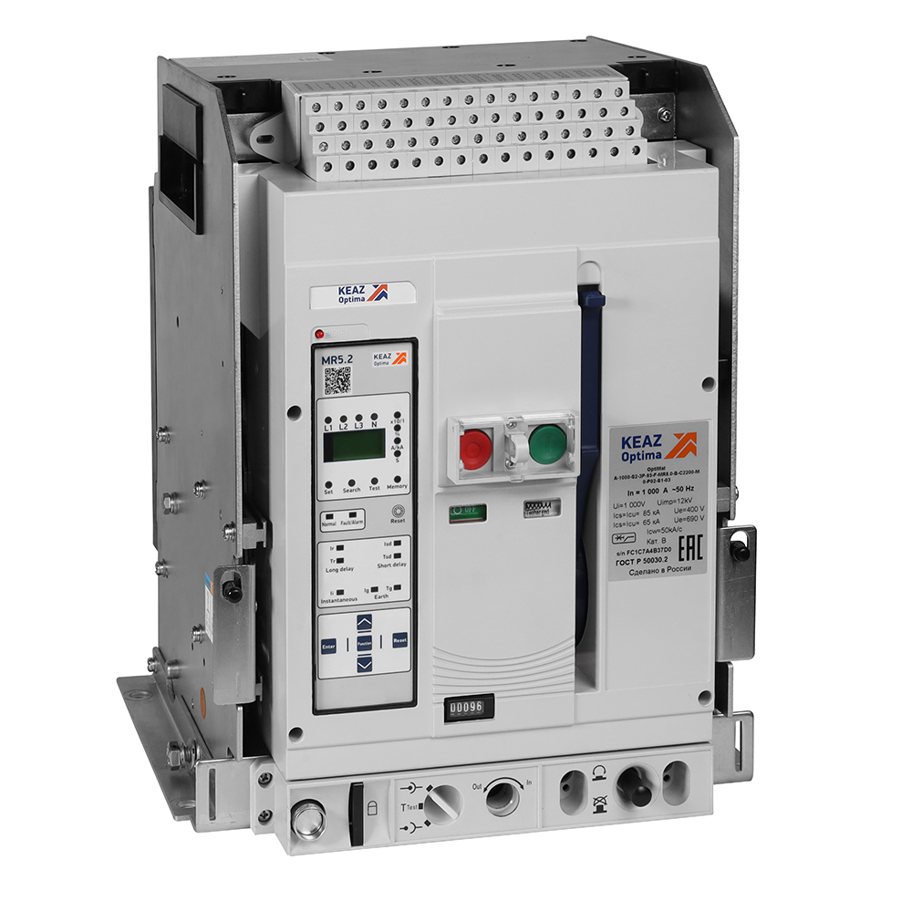 КЭАЗ Выключатель автоматический OptiMat A-800-S1-3P-50-D-MR5.2-B-C2200-M2-P05-S2-06. фото