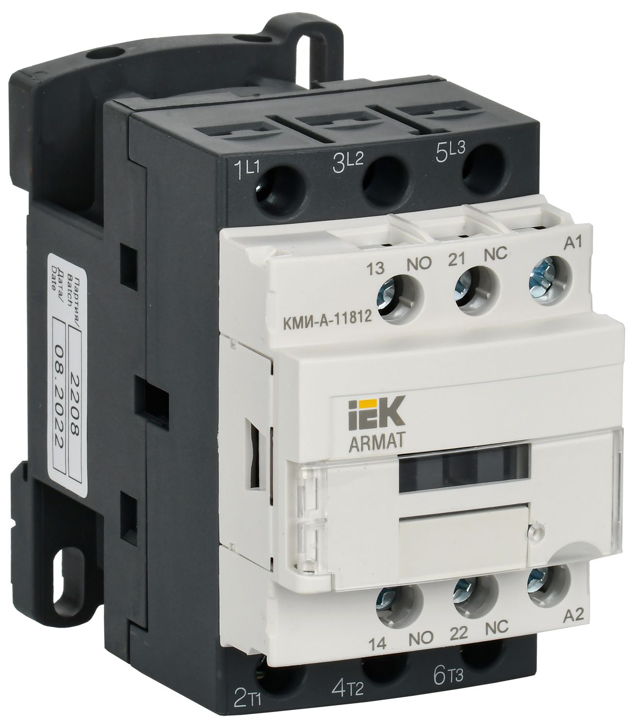 IEK ARMAT Контактор КМИ-А-11812 LC1D 18А 24В/АС3 1НО/1НЗ фото