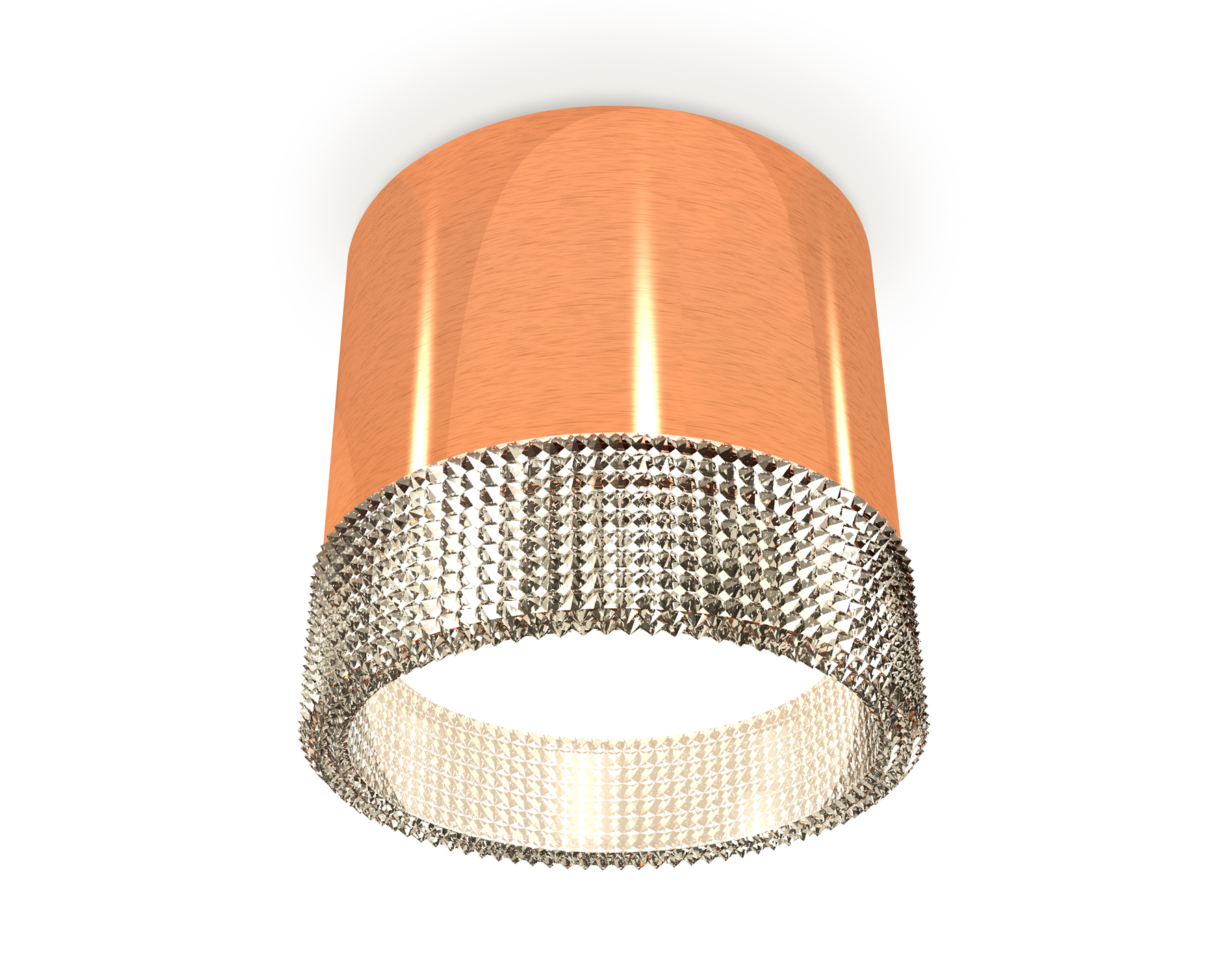 Ambrella Комплект накладного светильника с композитным хрусталем XS8122020 PPG/CL золото розовое полированное/прозрачный GX53 (C8122, N8480) фото