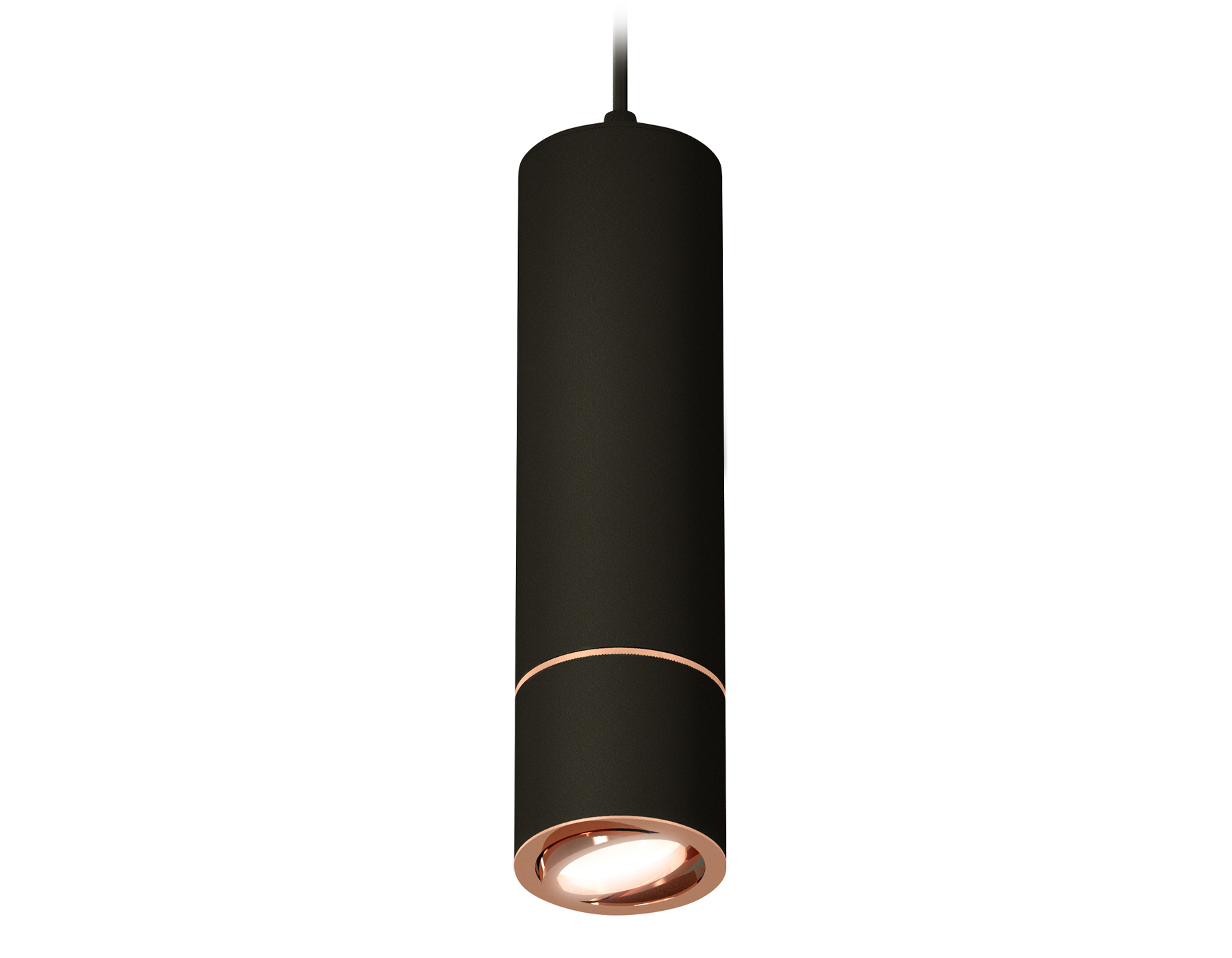 Ambrella Комплект подвесного поворотного светильника XP7402055 SBK/PPG черный песок/золото розовое полированное MR16 GU5.3 (A2311, C7456, A2073, C7402 фото