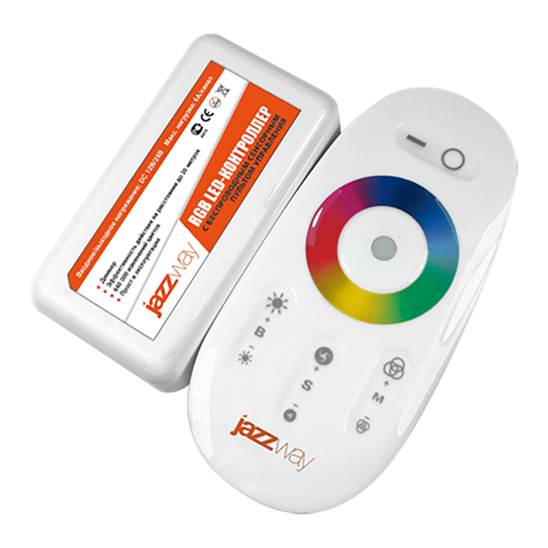 Jazzway Контроллер RGB PRC-4000RF WH (белый) 12/24V 216/432Вт фото
