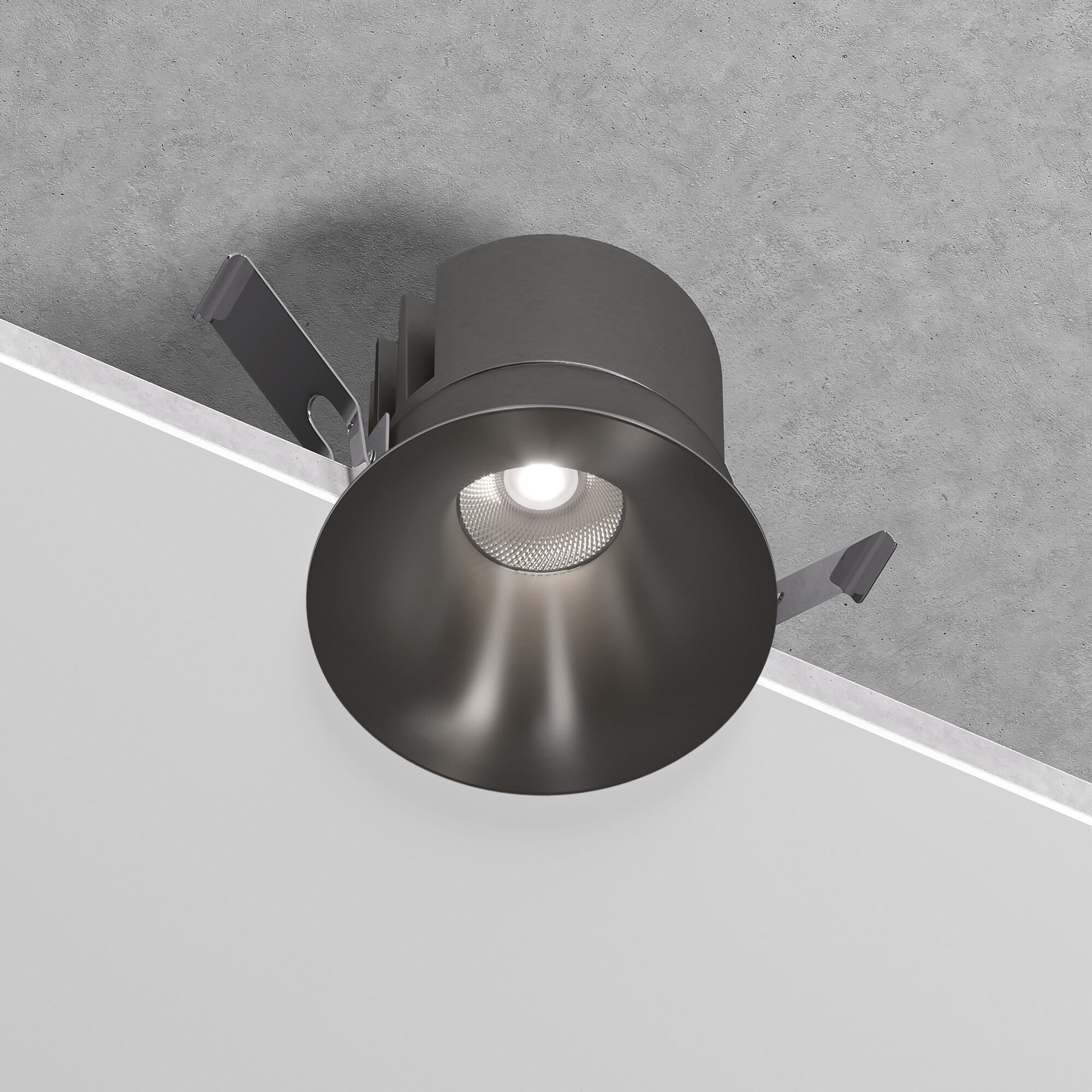 Elektrostandard 25070/LED 15W 4000K / светильник встраиваемый светодиодный / титан фото