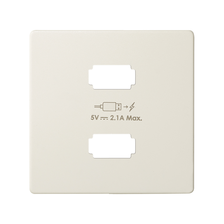 Simon 82 Detail Слоновая кость Накладка для зарядного устройства 2*USB фото