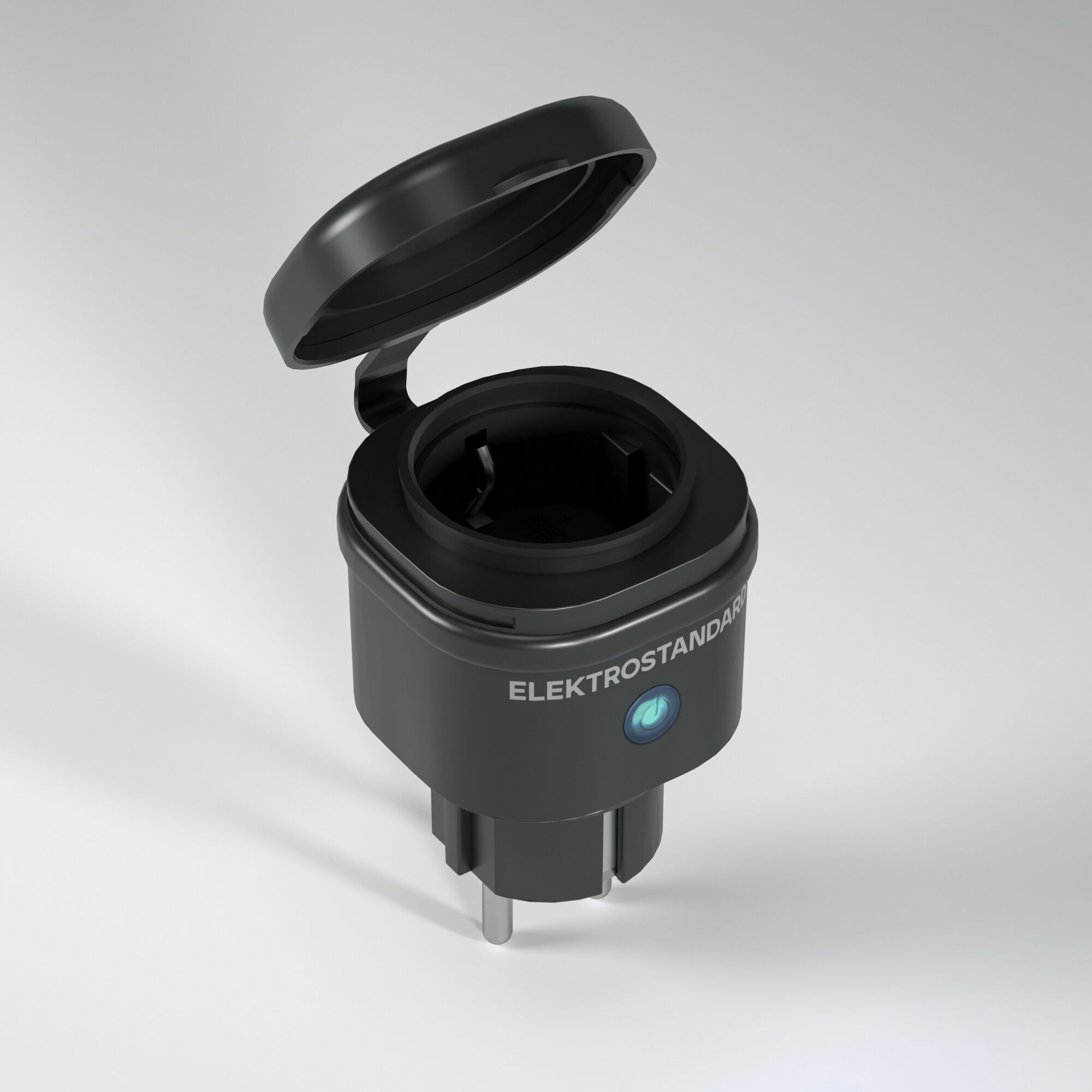 Elektrostandard 76103/00 Умная розетка с мониторингом энергопотребления черный IP44 фото