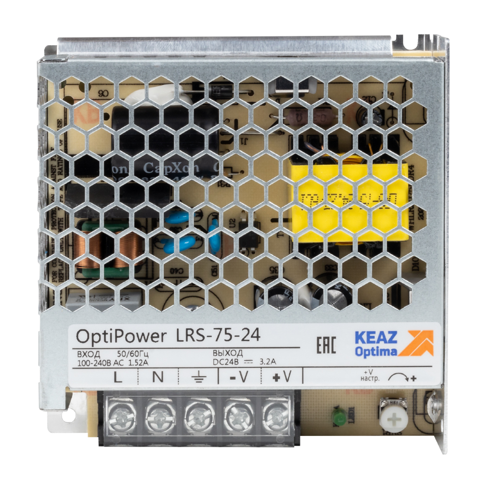 КЭАЗ Блок питания панельный OptiPower LRS 75-24 3.5A. фото