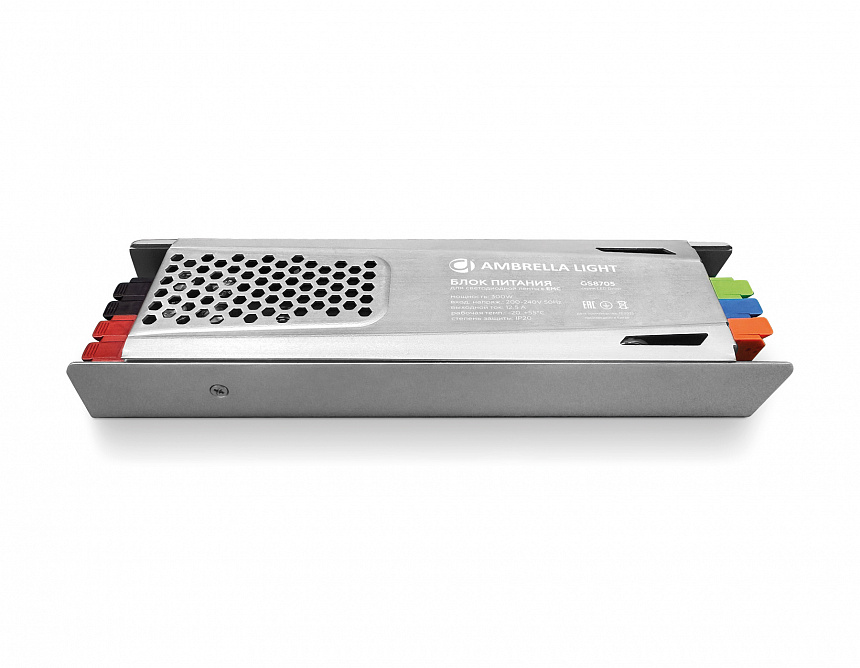 Ambrella Блок питания с EMC 24V 300W 12,5A IP20 200-240V 198*58*28 GS8705 фото