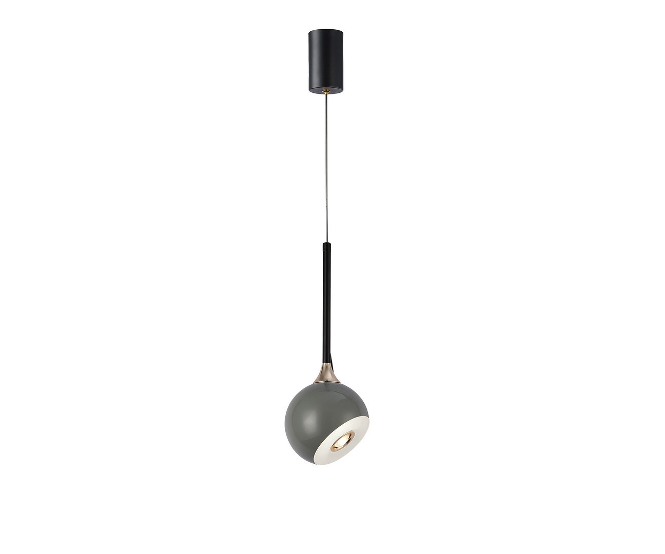 Kink Light 07529-1A,16 Подвес Тимо серый d12 h165 Led 8W (4000K) с лифтом фото