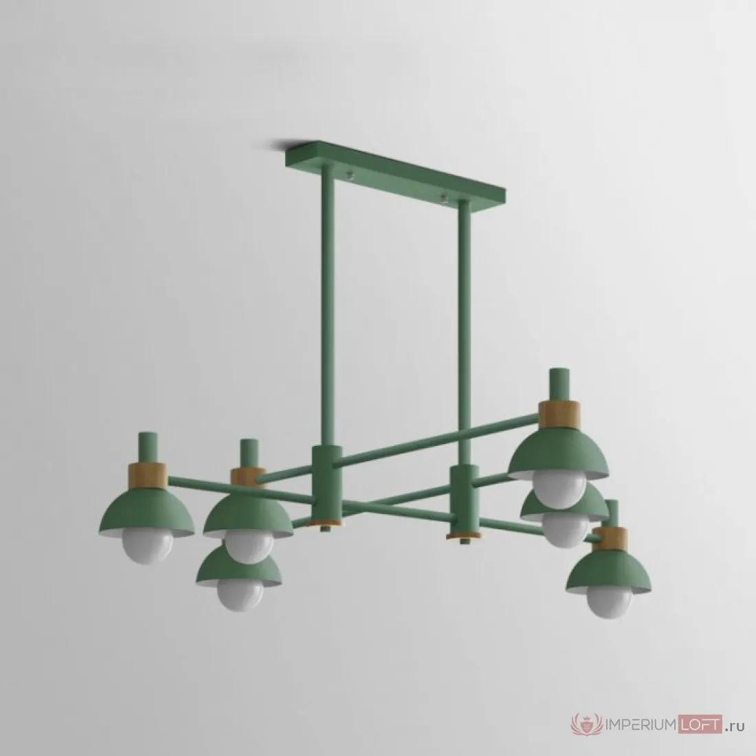 ImperiumLoft Подвесной реечный светильник FANTA LONG Green фото