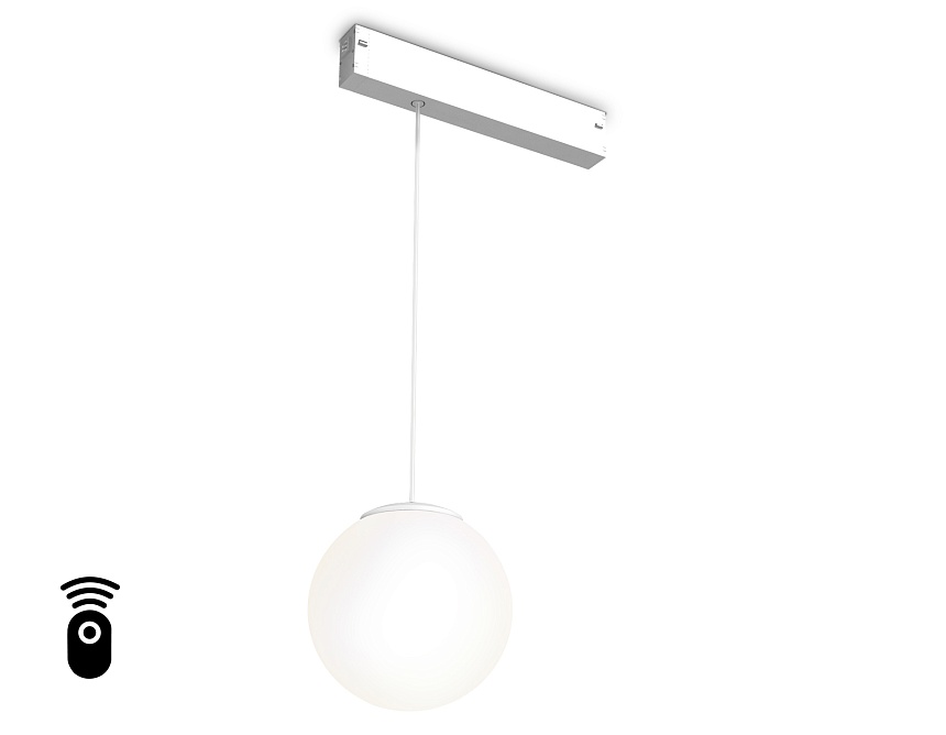 Ambrella Светильник светодиодный диммируемый для шинопровода Magnetic 220V GL1441 WH/FR белый/белый матовый IP20 10W 3000K-6400K 120° D120 H1500 (Без фото
