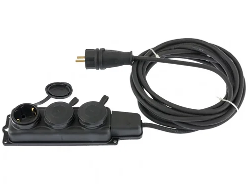Удлинитель ТМ Союз 3 гн. 3700 Вт з/к КГ IP-44 20м фото