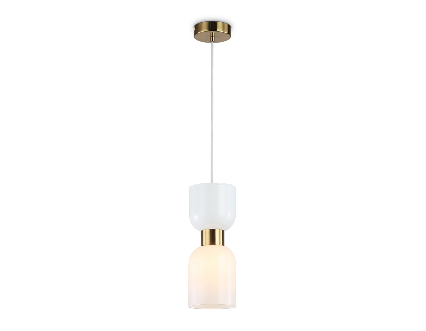 Ambrella Светильник подвесной LH56091 BS/FR латунь/белый матовый E14 max 60W D120*1500 фото