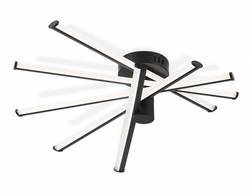 Ambrella Светильник светодиодный потолочный FL6222 BK черный 70W 3000K-6400K 605*605*170 (ПДУ ИК) фото