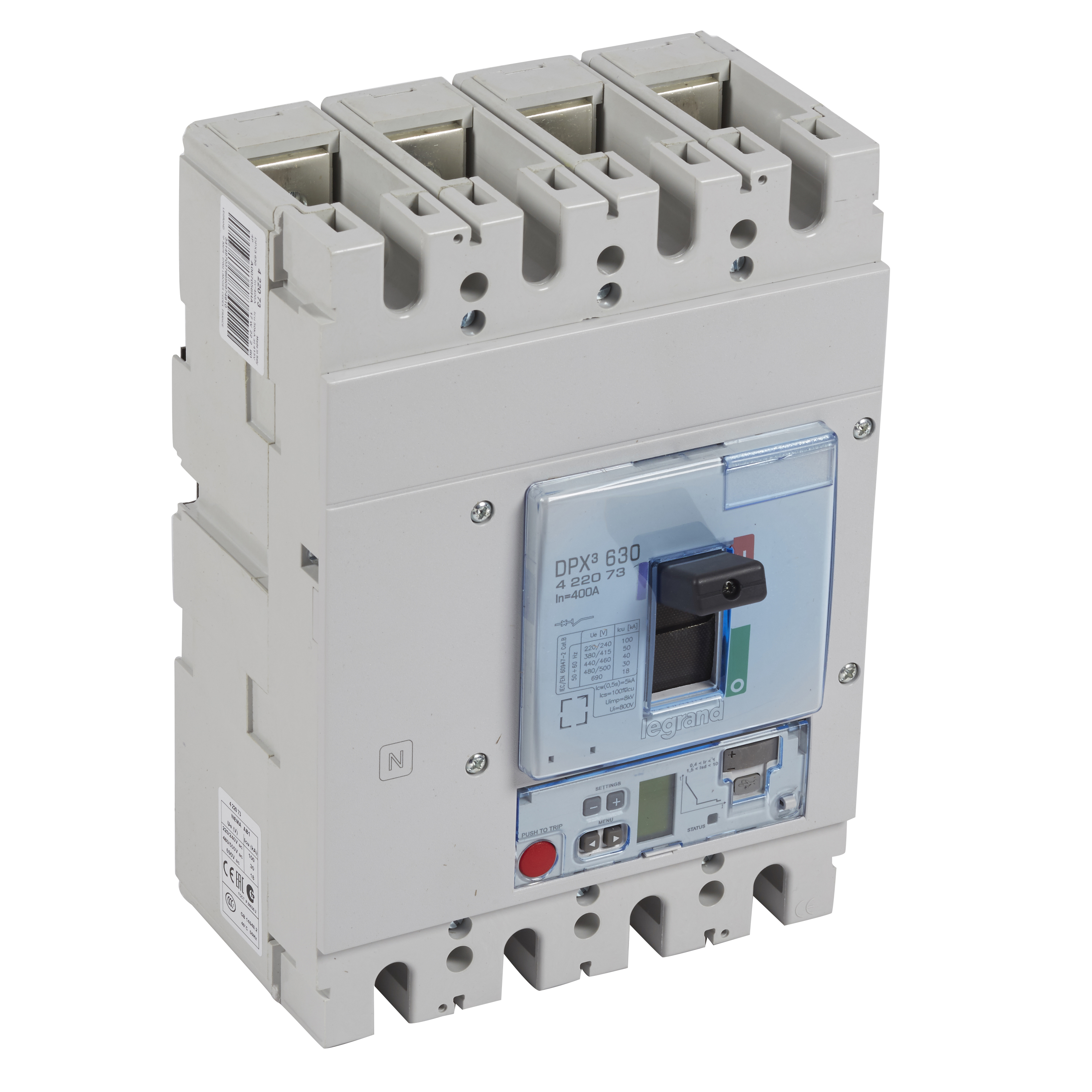 Legrand DPX3 630 Автоматический выключатель 4P 400А 50kA/эл.расц.S2. фото