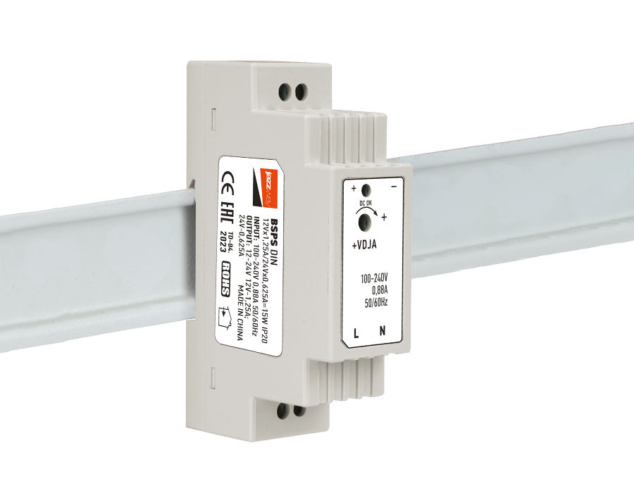 Jazzway Драйвер BSPS DIN 12V1.25A/24V0.625A=15w IP20 3г.гар фото