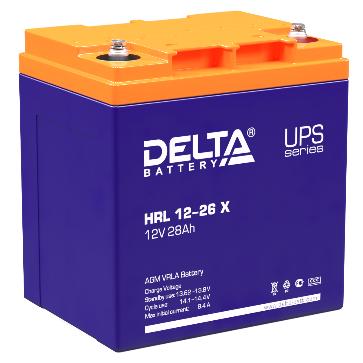 Delta Аккумуляторная батарея HRL 12-26 X (12V/28Ah) фото