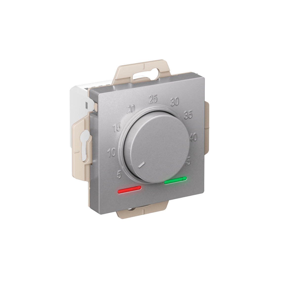 Systeme Electric AtlasDesign Алюминий Термостат электрон. теплого пола с датчиком, 10A, механизм фото