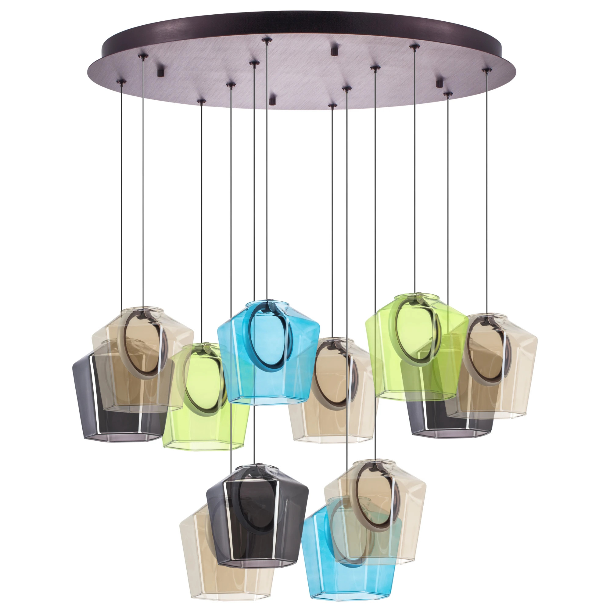 Lightstar 796329 Люстра CARAMELLO LED 12х6W 1400LM КОФЕЙНЫЙ/МУЛЬТИКОЛОР 3000K, шт фото