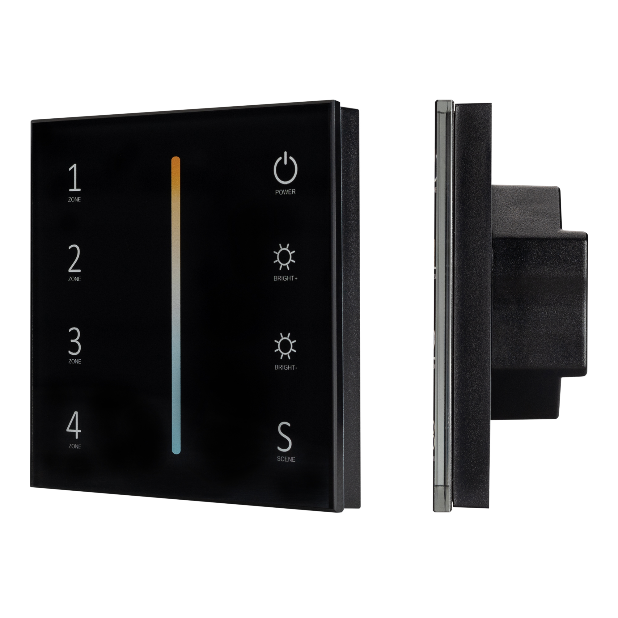 Arlight Панель Sens SMART-P43-MIX Black (230V, 4 зоны, 2.4G) (IP20 Пластик, 5 лет) фото