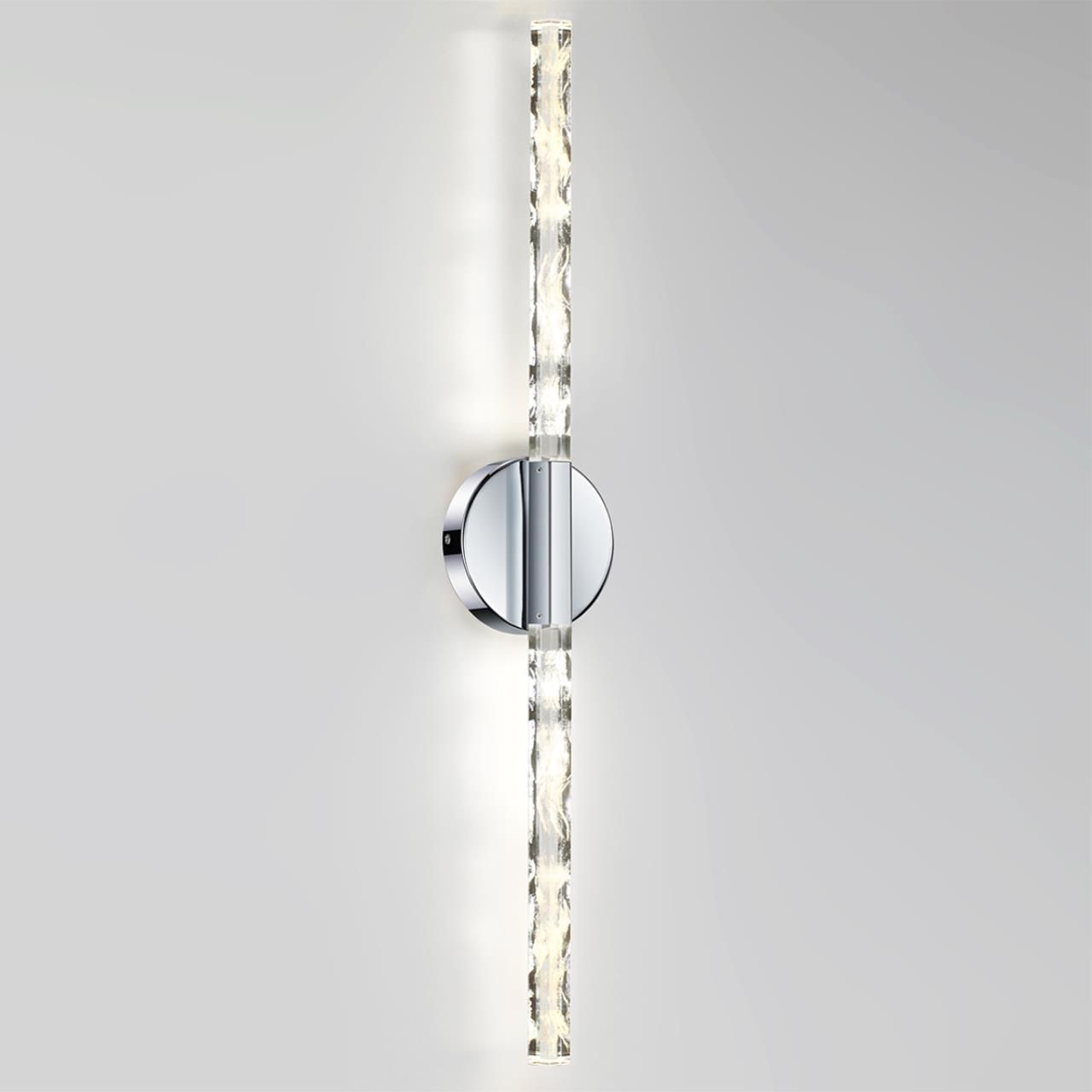 Odeon Light 6694/6WL L-VISION ODL25 Настенный светильник хром/металл/хрусталь IP20 LED 6W 360Лм 3000K ALETTA фото
