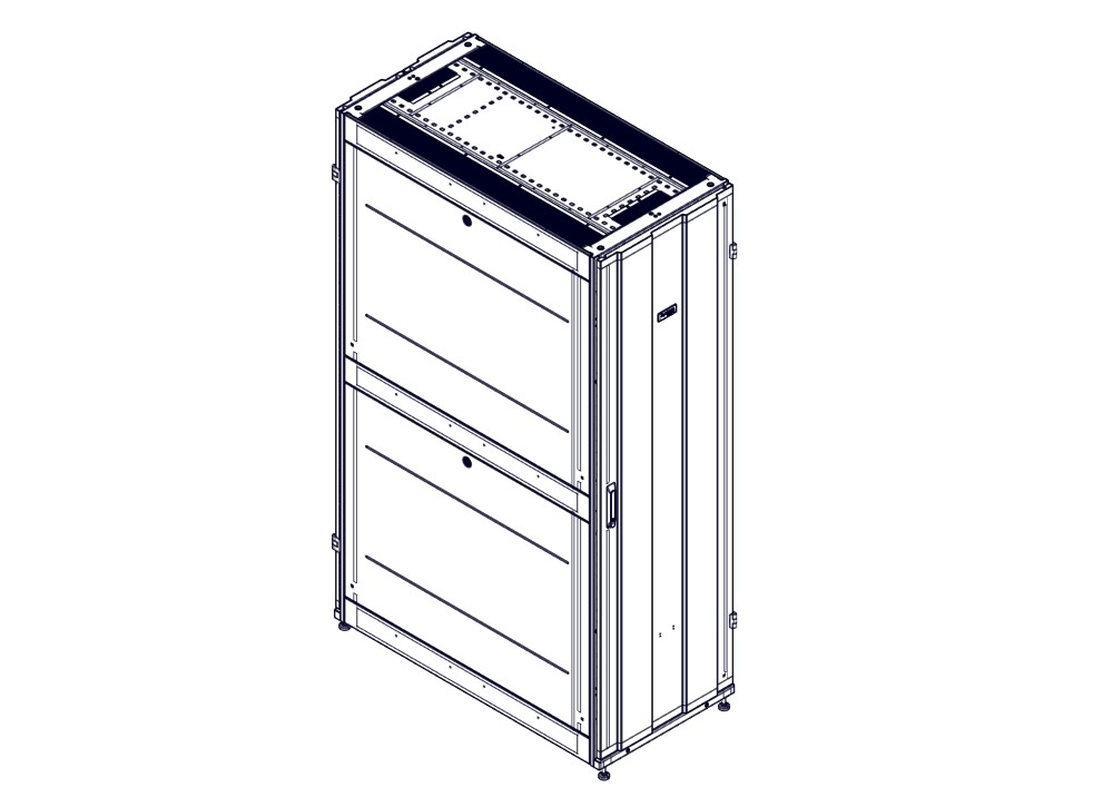 Systeme Electric Шкаф, серия Uniprom, 42U-600/1200, боковые панели 4шт, черный фото