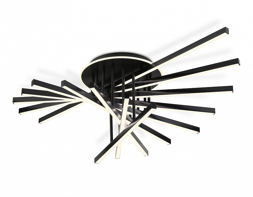 Ambrella Светильник светодиодный потолочный FL6292 BK черный 160W 3000K-6400K 1100*790*315 (ПДУ ИК) фото
