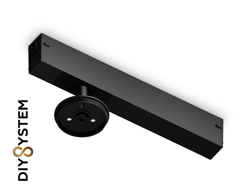 Ambrella Крепеж трековый для корпуса DIY D60mm Magnetic 220V A2545 BK черный 232*60*80 фото