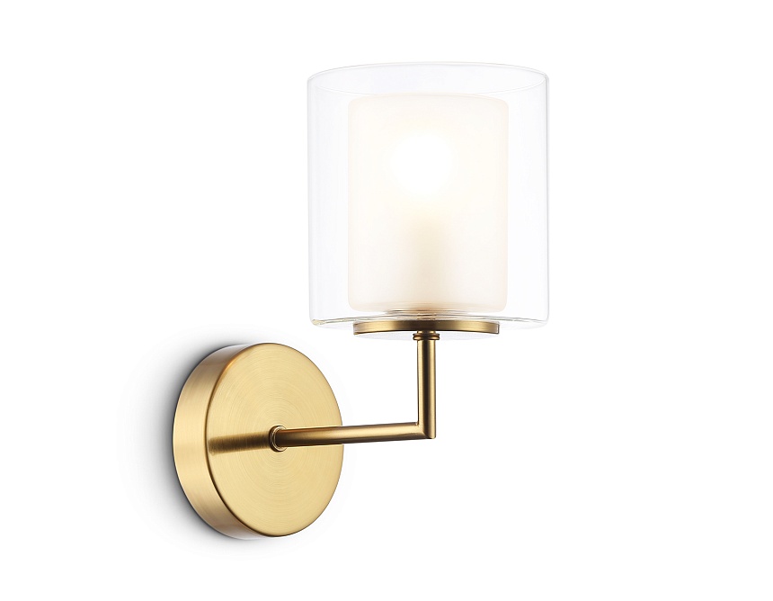 Ambrella Светильник настенный LH56015 BS/FR латунь/белый матовый E14 max 40W 190*120*220 фото