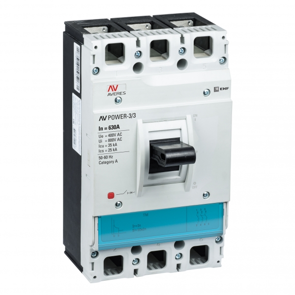 EKF Выключатель автоматический в литом корпусе AV-POWER-3/3 630А 35кА TR фото