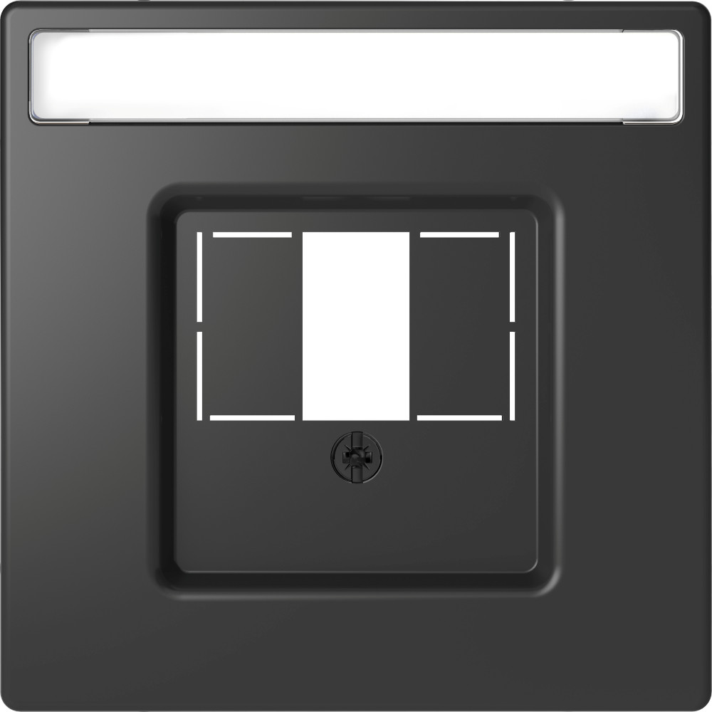 Schneider Electric Merten D-Life Антрацит Накладка центральная для TAE/Audio/USB фото