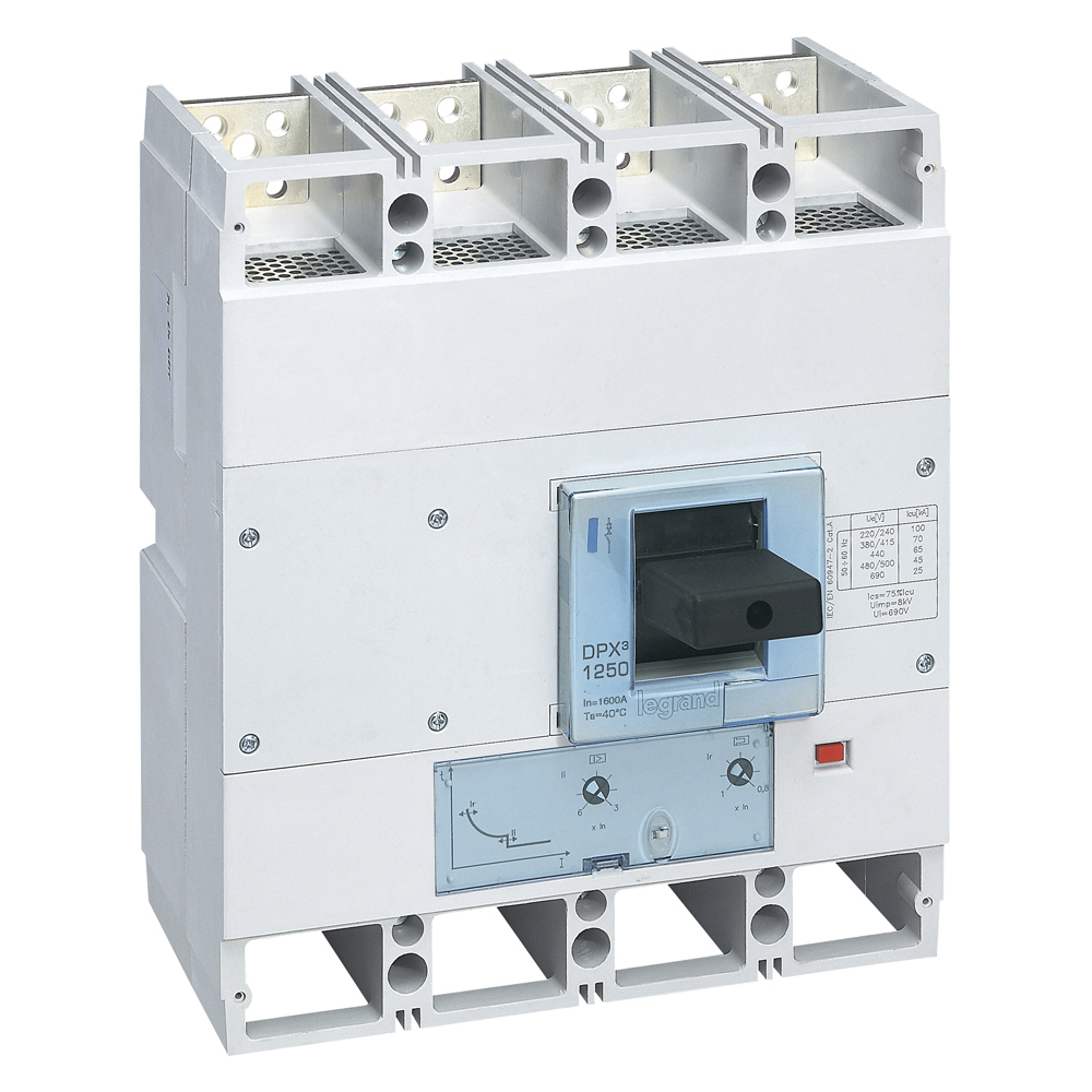 Legrand DPX3 1600 Автоматический выключатель 4P 630А 36kA/термомагн.расц.. фото