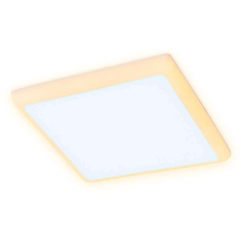 Ambrella Встраиваемый cветодиодный светильник с подсветкой DCR337 24W+6W 6400K/3000K 85-265V 230*230*32 фото