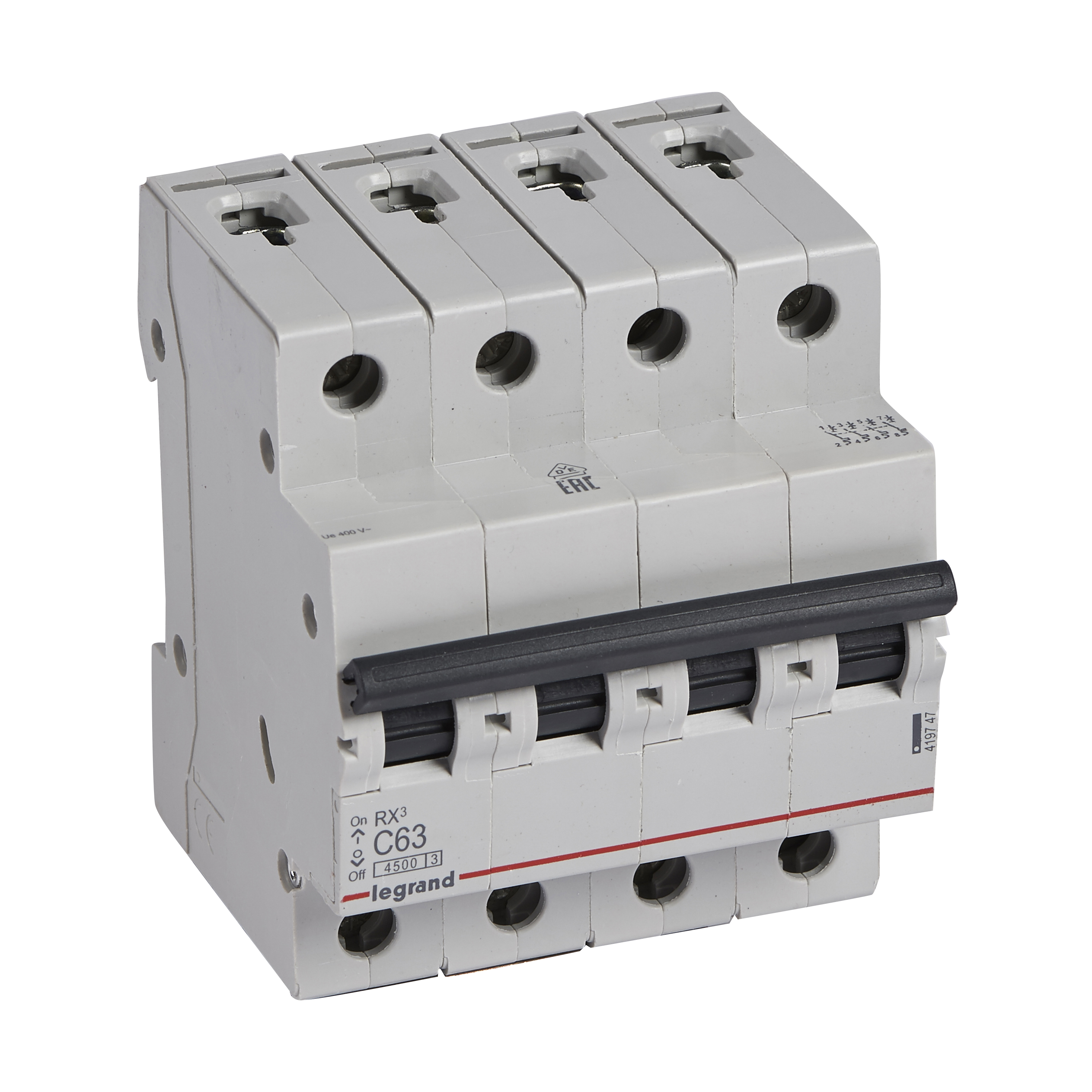 Legrand RX3 Автоматический выключатель 4P 63А (C) 4,5kA. фото